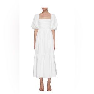 Self Portrait puff sleeve maxi